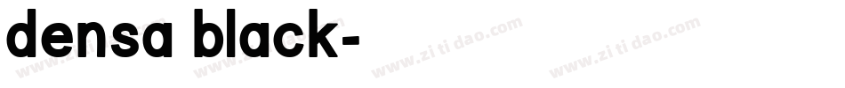 densa black字体转换